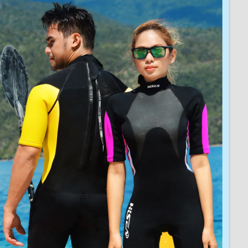 HISEA 2 5 мм для мужчин и женщин короткий гидрокостюм с рукавами комбинезон