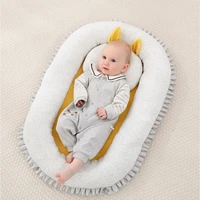 portable baby nest bed removable travel breathable newborn baby bed sleeping cushion toddler cradle bassinet sleep bed