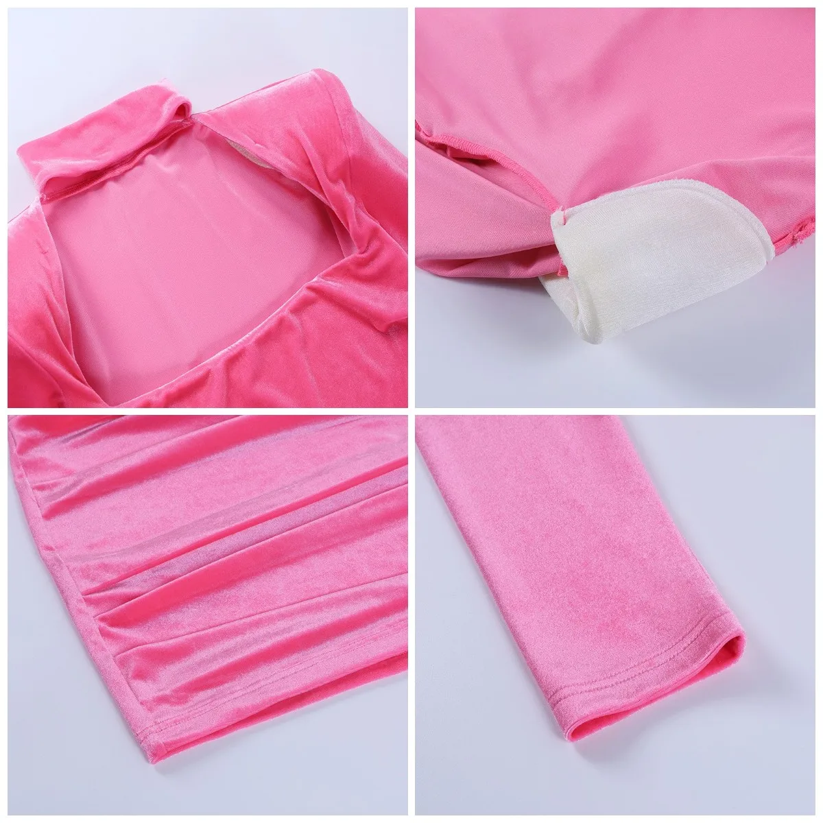 

Cybill Long Sleeve Hollow Out Turtleneck Dress Puff Short Club Party Mini Dress Ruched Short Dresses Sexy Women