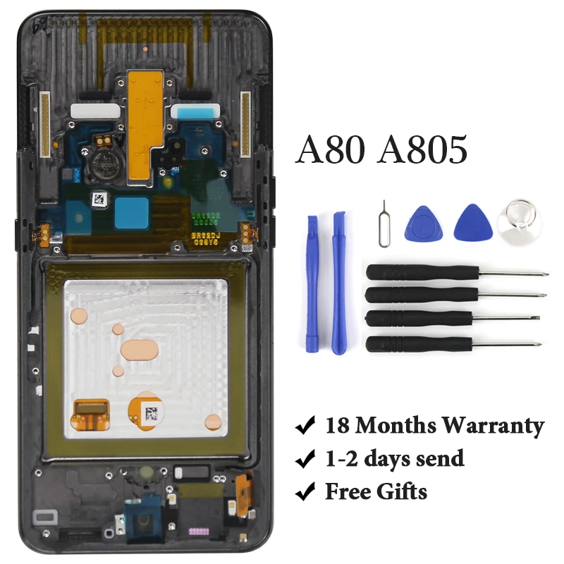 

1PCS OEM quality LCD For Samsung A80 A805 LCD Display For A80 A805 LCD Screen Touch Digitizer Assembly For Samsung A80 LCD