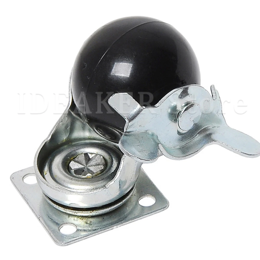 

4Pcs 50mm Diameter 360 Degree Swivel Plate Rounded Hooded Ball Casters Furniture Wheels Furniture Racks Caster Wheels