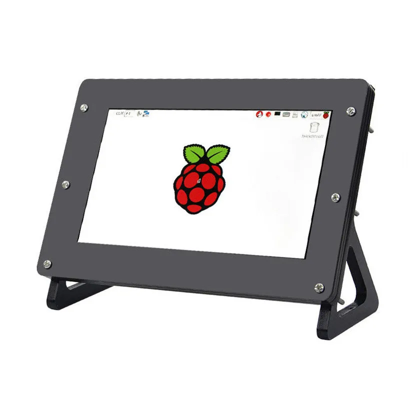 With Case Горячие Новые 7 дюймов 1024x600 ЖК-дисплей Экран Дисплей монитор+ Драйвер платы+ чехол для Raspberry Pi - Цвет: With Case