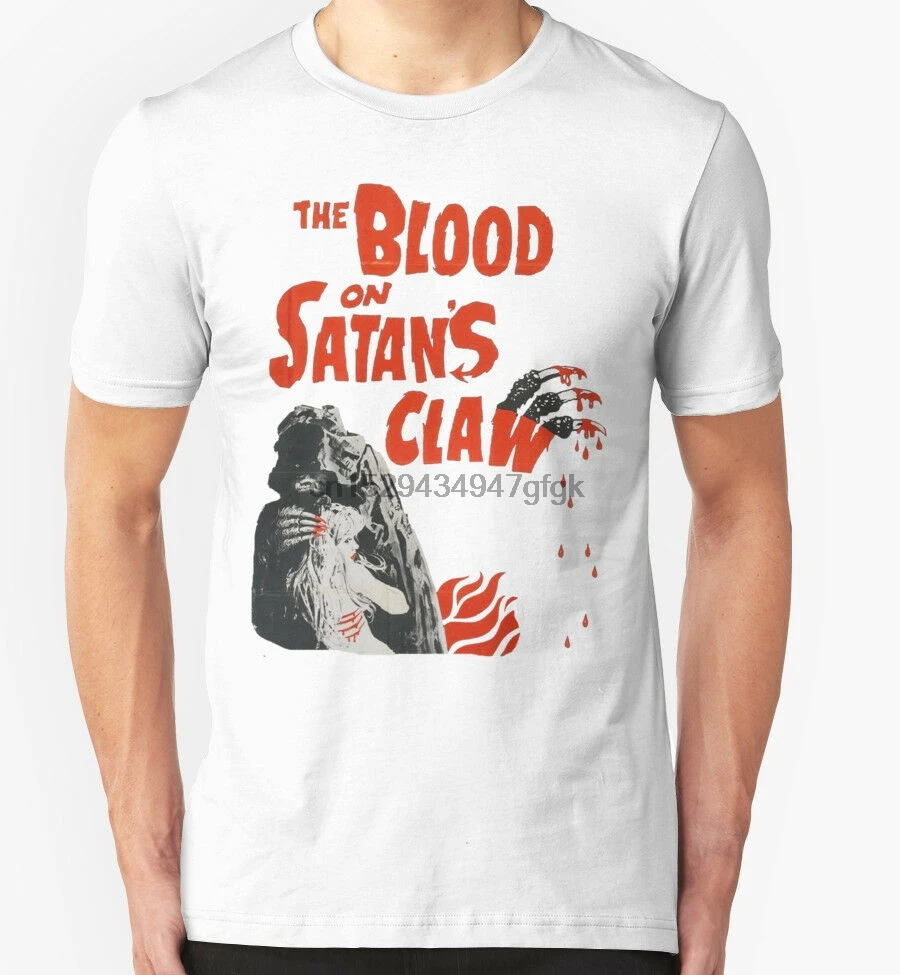 Футболка с изображением крови на плечах британский фильм ужасов винтажный Ретро