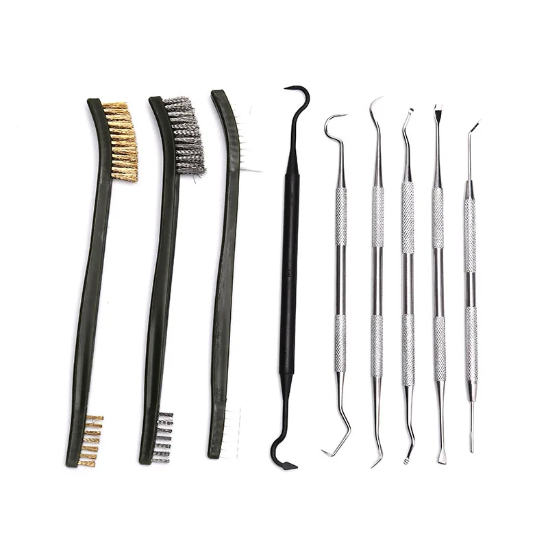 

9pcs/Set weapon cleaning kit Universal Gun Hunting weapon Cleaning Kit Brush Gun Cleaning Set pick gun Tool