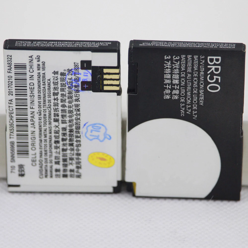 Аккумулятор BR50 для сотового телефона 10 шт./лот Motorola RAZR V3 V3c V3E V3m V3T V3Z V3i V3IM PEBL U6 Prolife