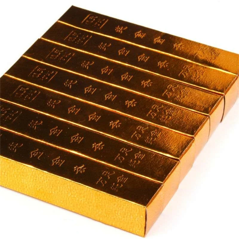 100 шт. предок деньги золотые слитки слиток Бумага Деньги китайский призрака