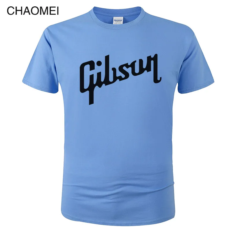 Летняя новая футболка Gibson Мужская хлопковая футболка с круглым вырезом Мужская футболка с коротким рукавом хип-хоп Homme Футболки Camisetas Hombre C36 - Цвет: 7