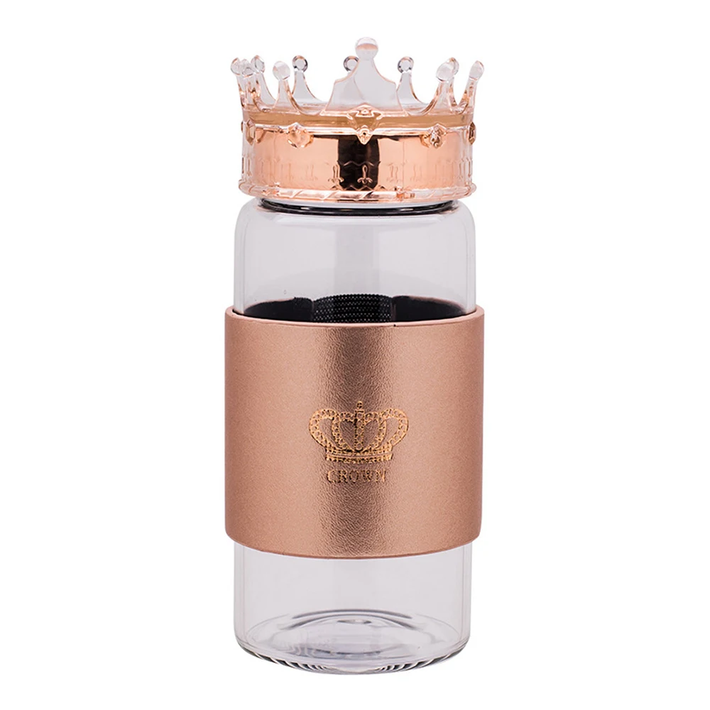 Шикарная корона с крышкой стеклянная бутылка скандинавский стиль 320 мл