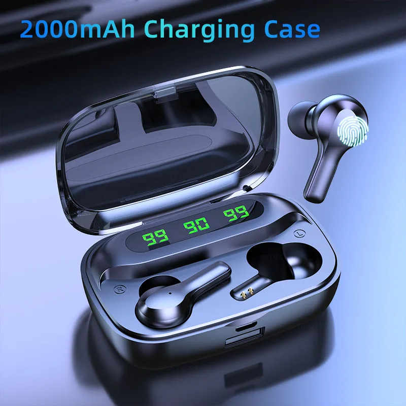 Беспроводной наушники с микрофонами Bluetooth 2000 мАч зарядным устройством