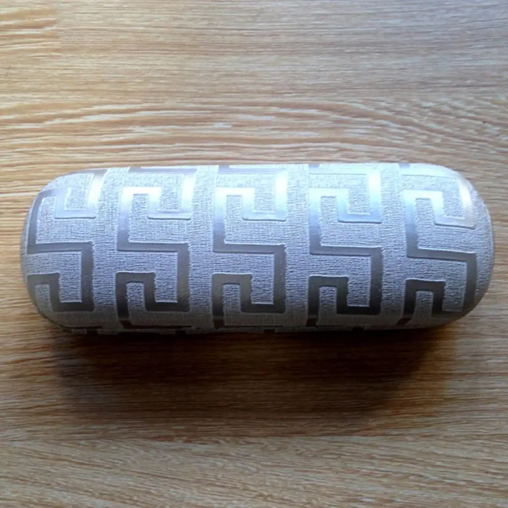 

New Glasses Case Men's Student Iron Sunglasses Case Upgrade Lined With Presbyopia Maze Pattern Leather Material Glasses Case