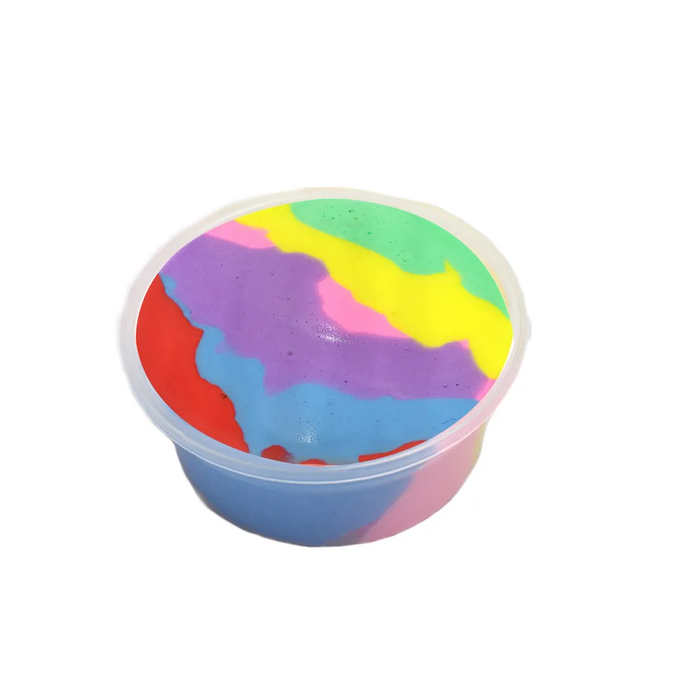 Пушистая слизь мягкая глина пластилин полимерная антистресс игрушки для снятия