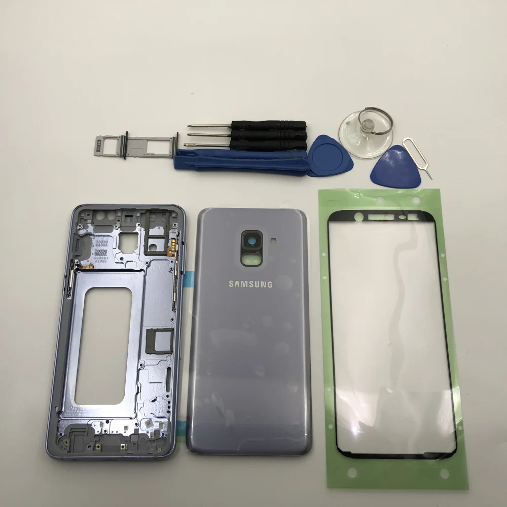 Чехол с полным покрытием корпуса для Samsung Galaxy A8 2018 SM-A530F/DS plus A730 средняя рамка