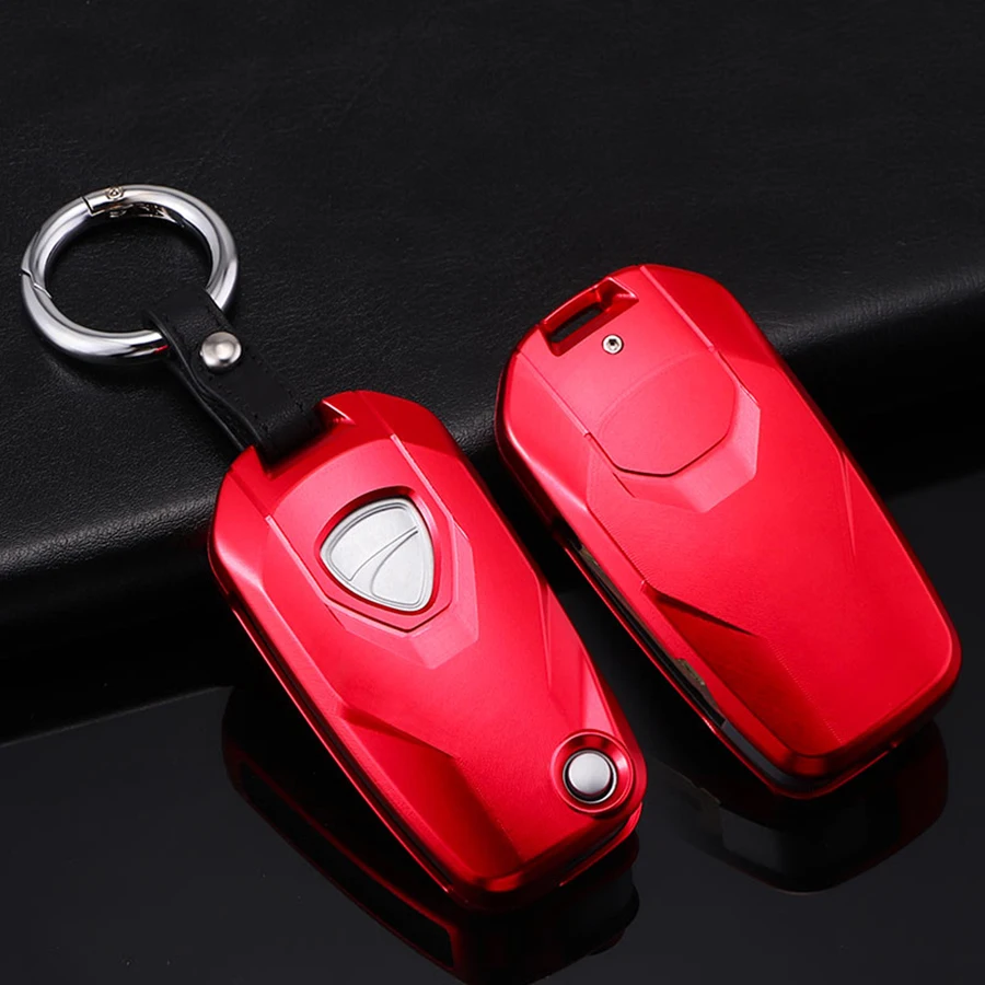 

For Ducati motorcycle 16-18 Xdiiavel/MTS1200 key case protective cover silver folding type Aluminum alloy