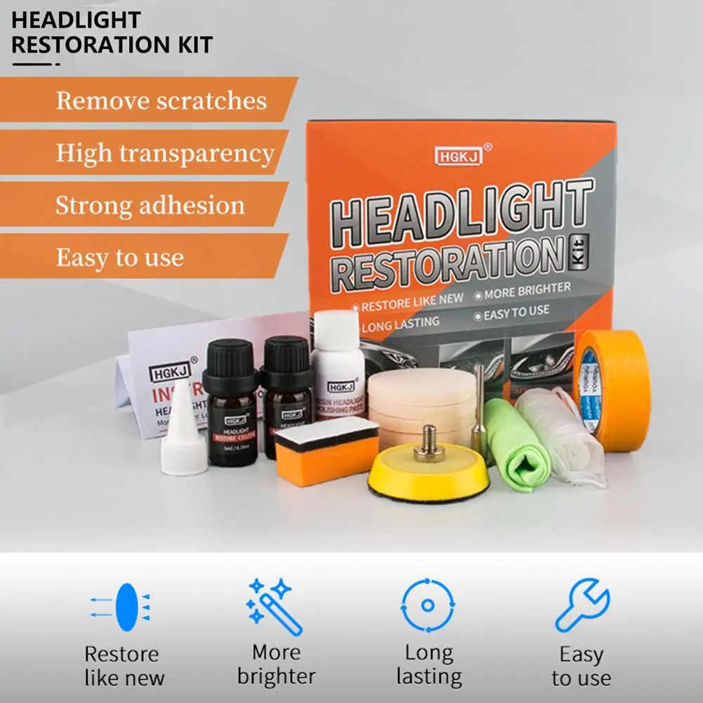 Новый набор 30 мл полировальный агент для фар Защита от царапин осветление