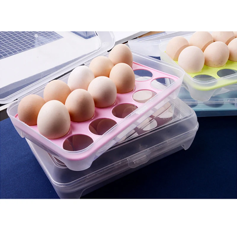 Яйца холодильник яйцо держатель морозильник лоток Ящик Контейнер Для Хранения