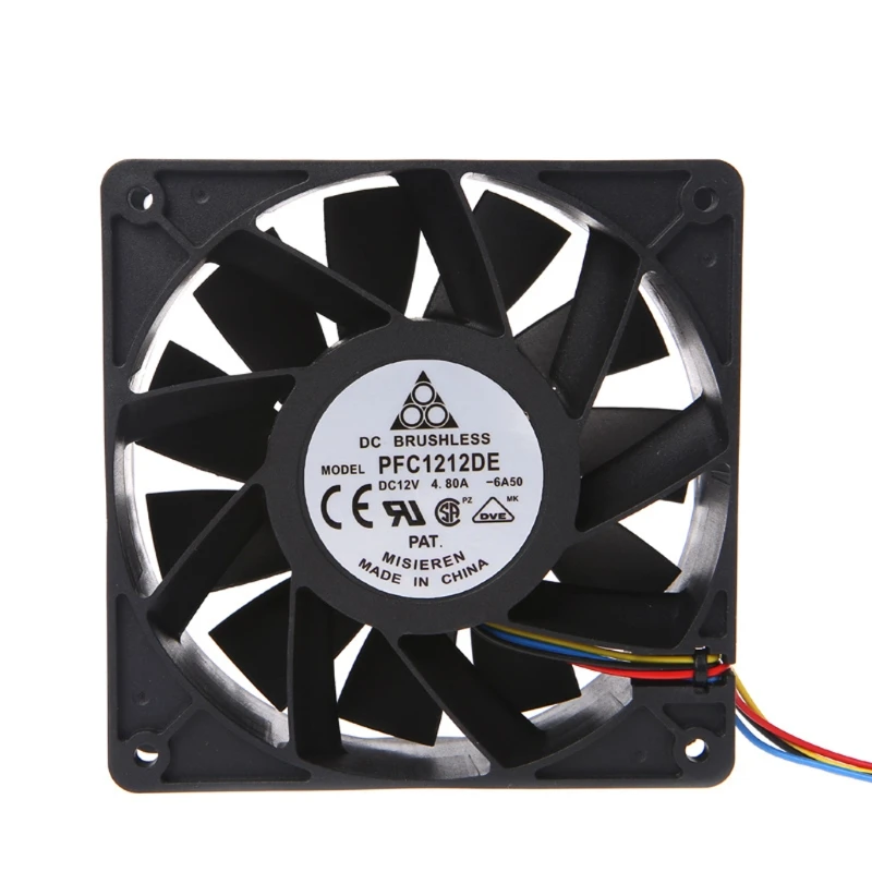 

120x120x38mm Brushless DC12V 4.8A 11-Blade Cooling Fan 12038 For Delta PFC1212DE 0