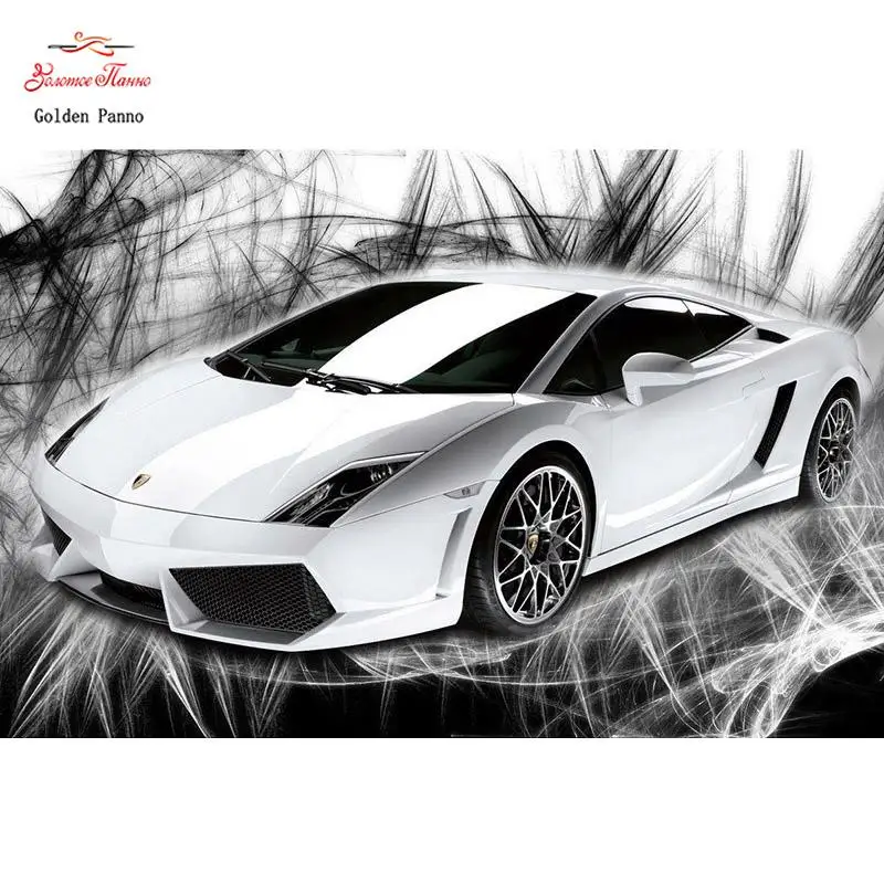 5d diamond embroidery sale Black and white car diamond mosaic diamond painting full square rhinestones pictures full display WHH