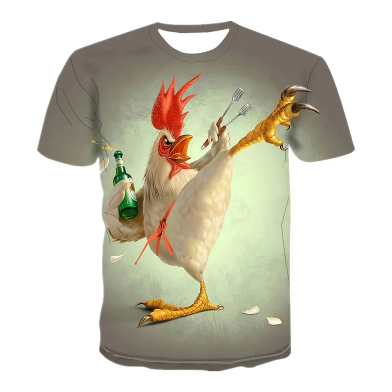 

2021 Summer Men's and Women's 3D Animal Print T-shirt Chameleon Shirt Casual O-Neck Oversized Sweatshirt T-shirt Streetwear Top
