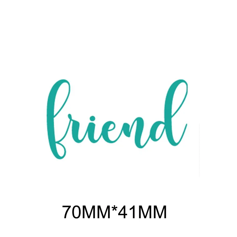 

Metal Cutting Dies English Words Friend Thankful Hanukkah For DIY Scrapbooking Decoration Album Making Template 2020 New