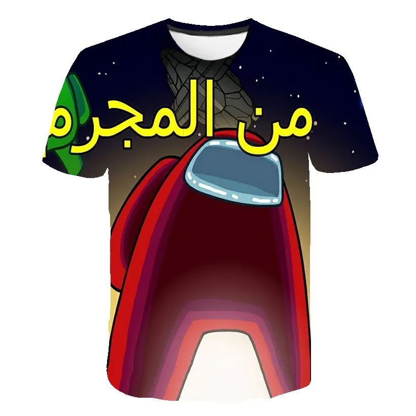 

3D cartoon cartoon children top 4-14 years old baby boys and girls children T-shirt short sleeved summer clothing printed patter