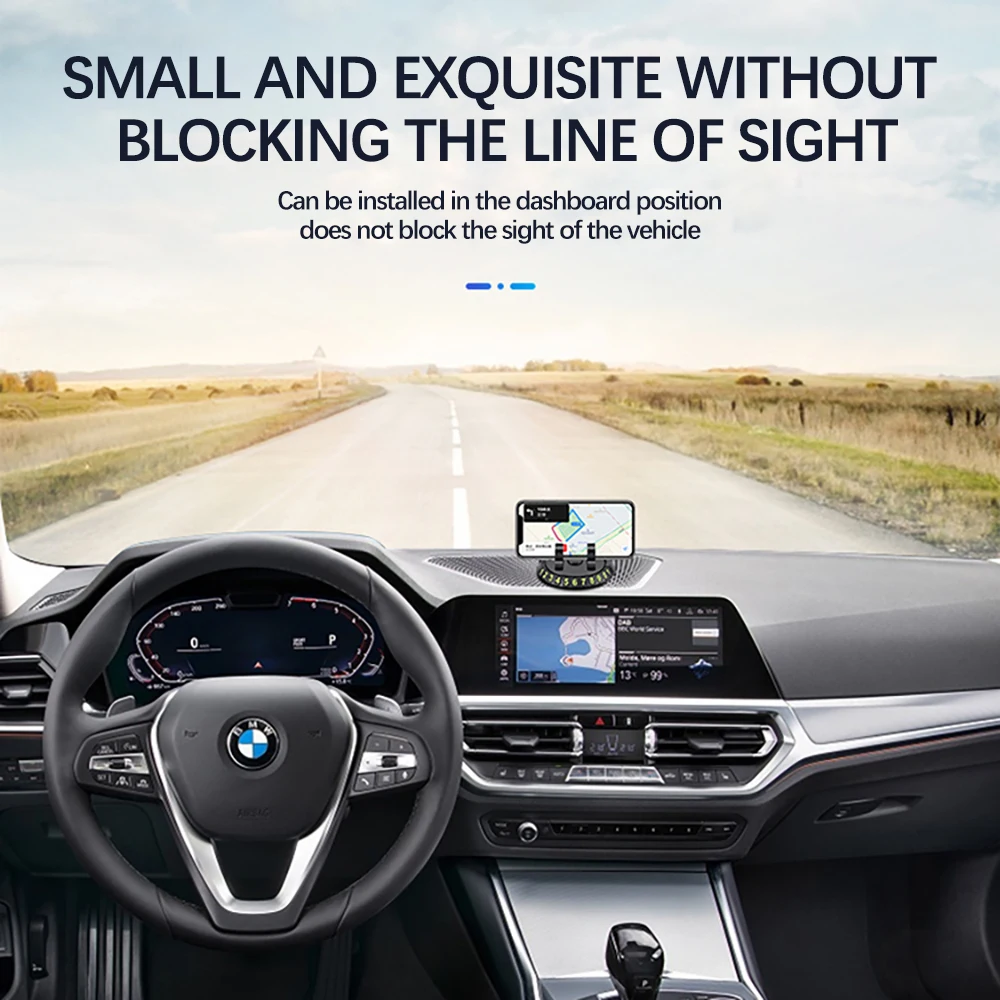 Автомобильная Временная парковочная карта с поворотом номера телефона со