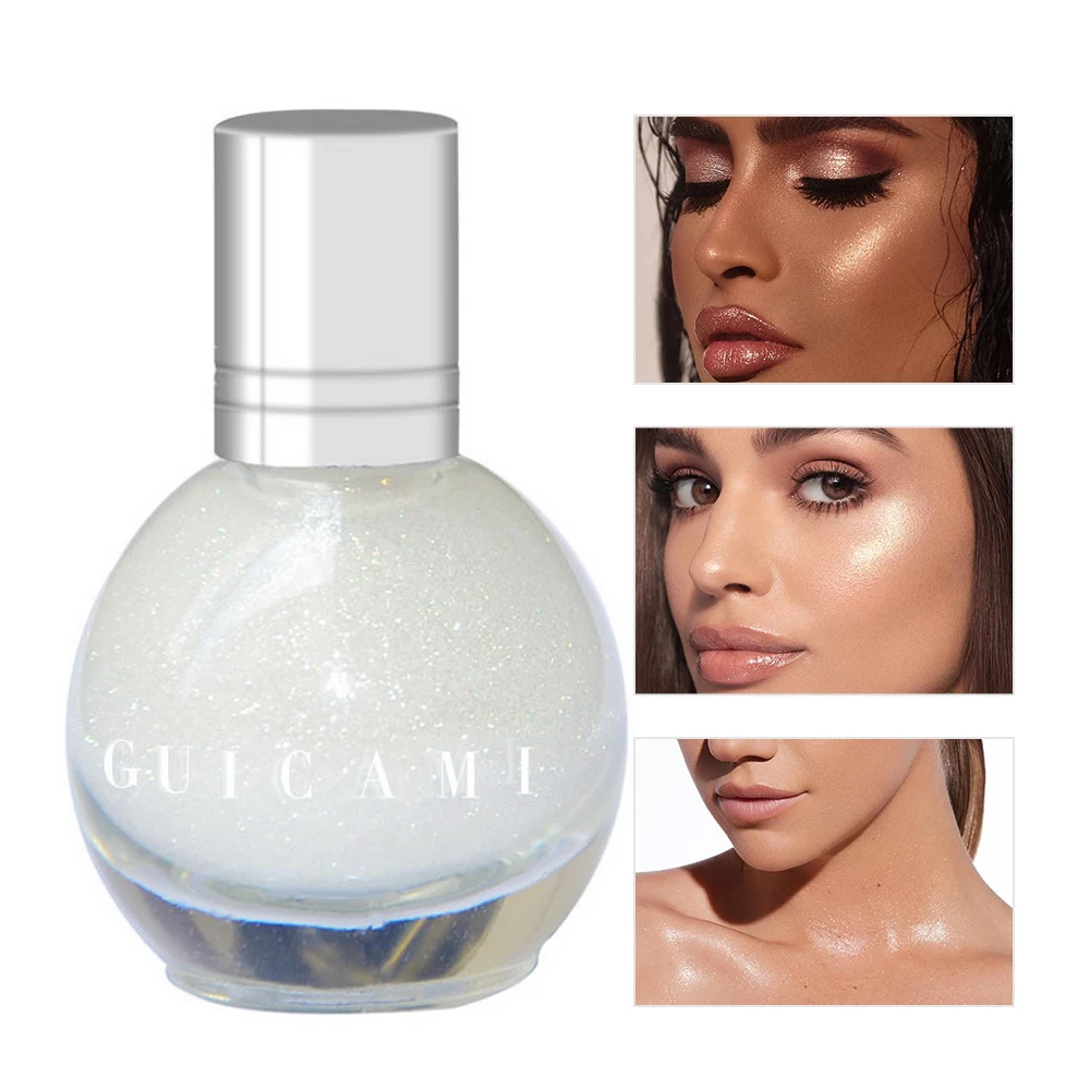 3 цвета жидкий хайлайтер Макияж Мерцание и блеск лицо стойкая контурная для ухода