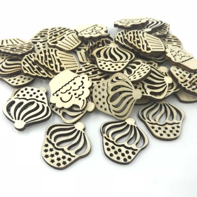 100 шт. полые украшения для торта скрапбукинг 30 мм|Пуговицы| |