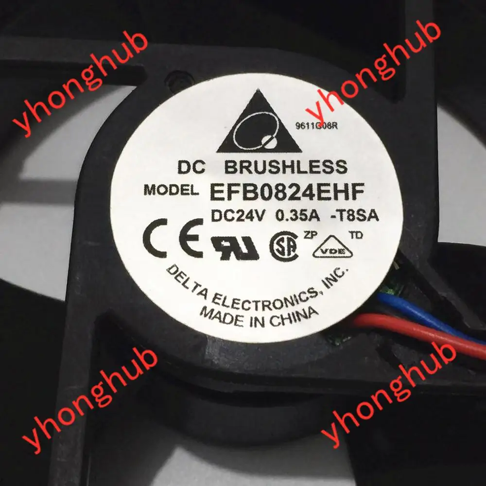 Detla Electronics EFB0824EHF T8SA DC 24V 0.35A 80X80X32mm Server Cooling Fan | Компьютеры и офис
