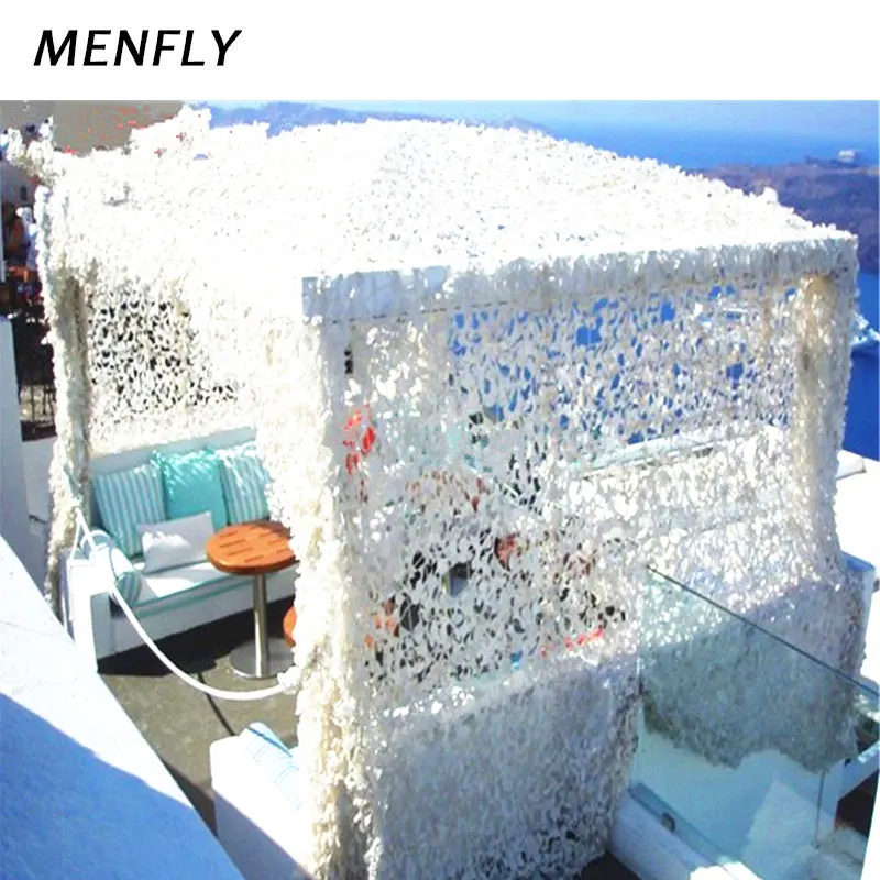 MENFLY 4x8M Камуфляжный сетчатый пояс рамка свадебное украшение палатка свадьба