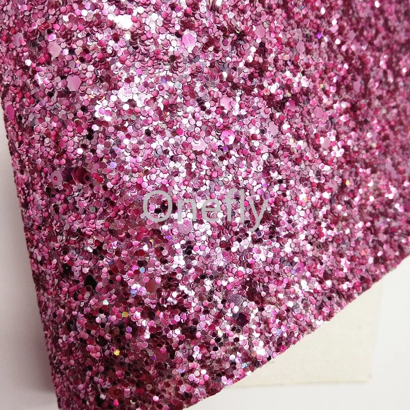 Onefly Роза массивная блестящая кожа искусственная ткань простыни мини рулоны для