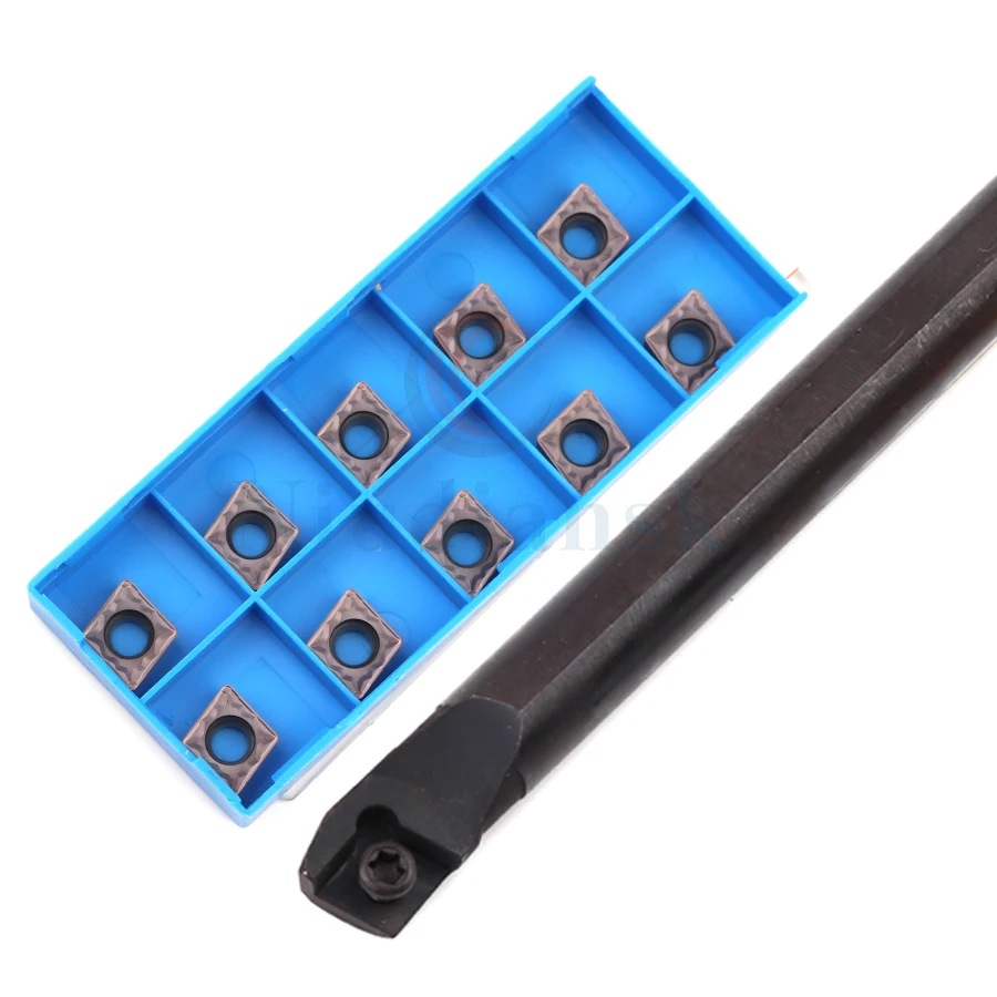 

Inner hole turning tool arbor CNC lathe tool S12M S16Q S20R S25S-SCKCR09 boring tool rhombus+CCMT09T3 Carbide turning insert set