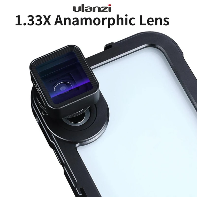 Ulanzi Anamorphic объектив для Мобильный телефон 1.33X широкий экран видео широкоформатный
