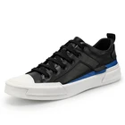 Мужские кроссовки для скейтборда, Кожаные сникерсы с низким верхом, первый слой, повседневная обувь, плоская подошва, большие размеры 44 45, на весну