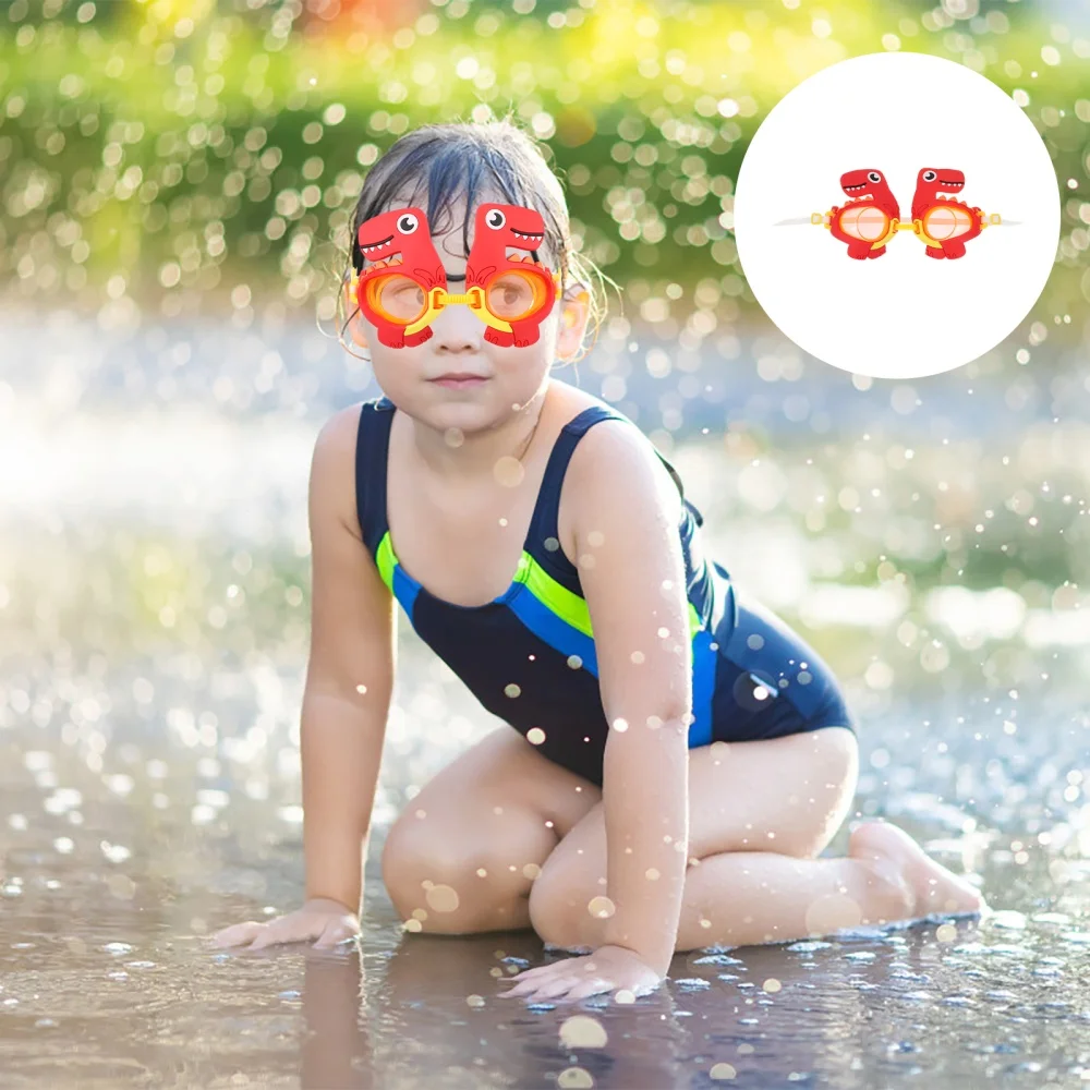 

1Pc UV Protection Swimming Glasses Anti-fog Swim Glasses (Red)