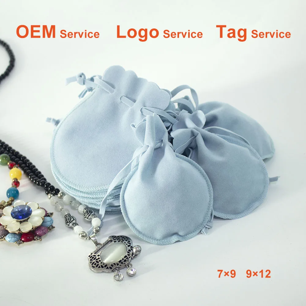 Jewelry Packing Bag Velvet Pouches Wedding Candy Gift Bag Perfume Lip Gloss Pouches Personalized Can Customized Logo