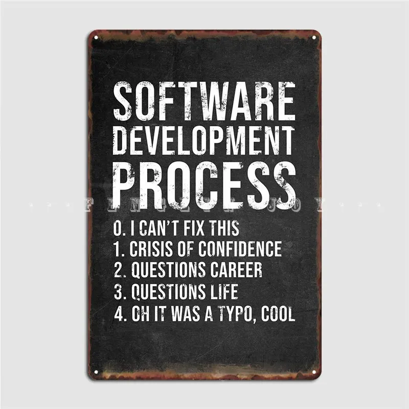 

Программатор, Забавный металлический знак, декор для кинотеатра, кухни, стен, оловянный плакат