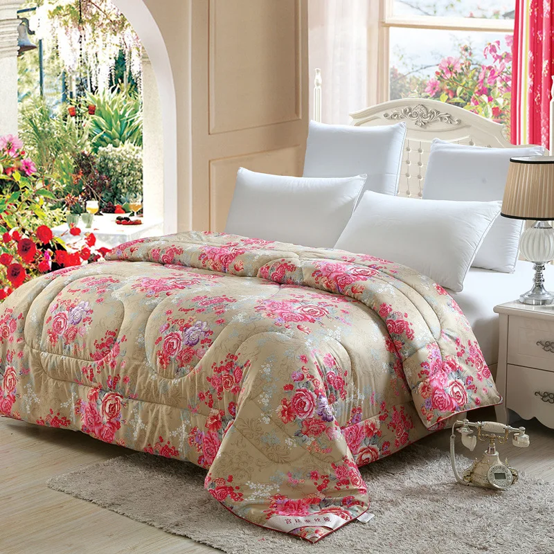 quilt&ampSilk&ampSpring Summer Autumn and Winter&ampBedding&ampSingle-Double Air Conditioner quilt silk filling twin comforter | Дом и сад