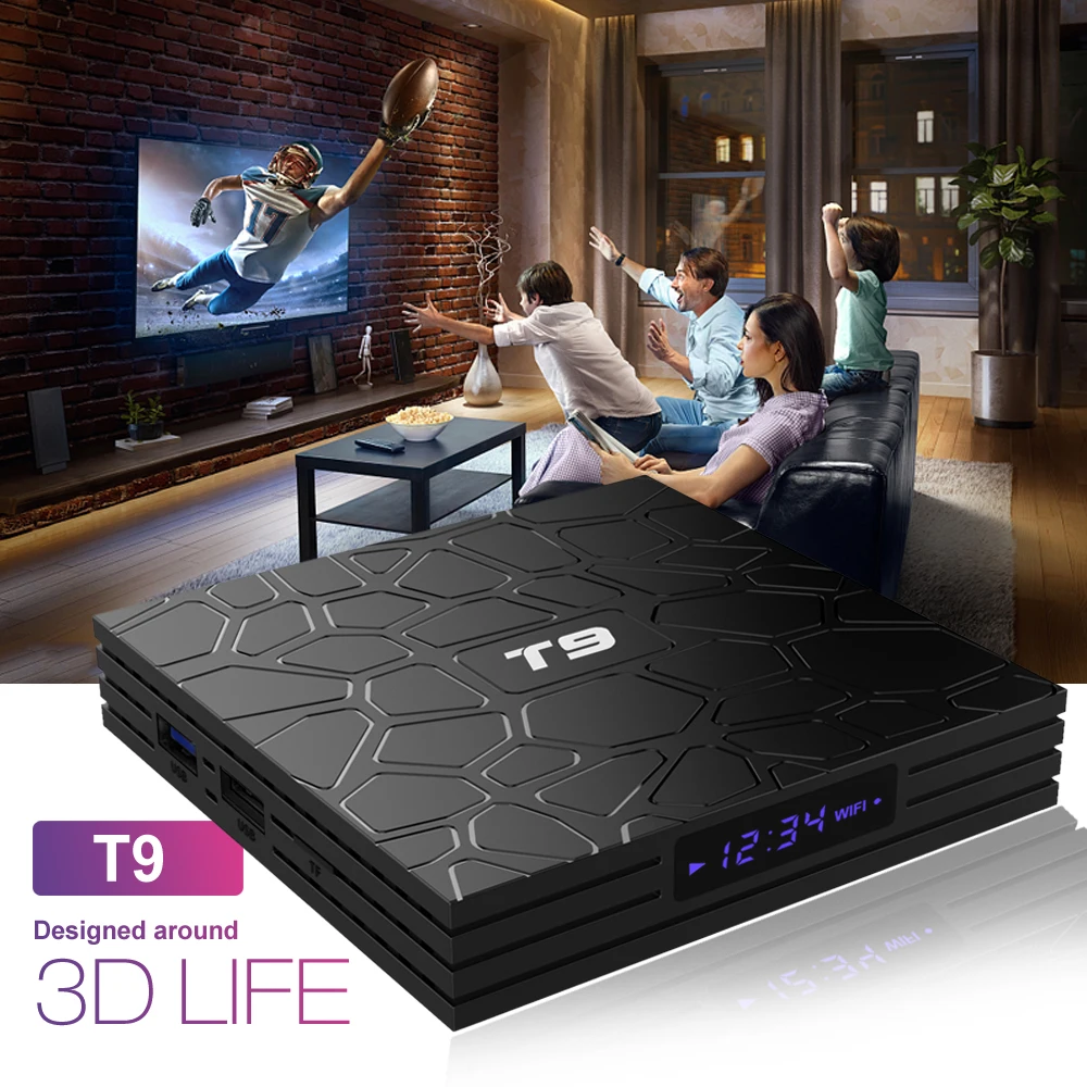 ТВ-приставка XGODY T9 RK3318 4 ядра 2 ГГц Wi-Fi 4k HD HDMI 0 дюйма Android 9 медиа-ТВ-приставка ГБ 64 |