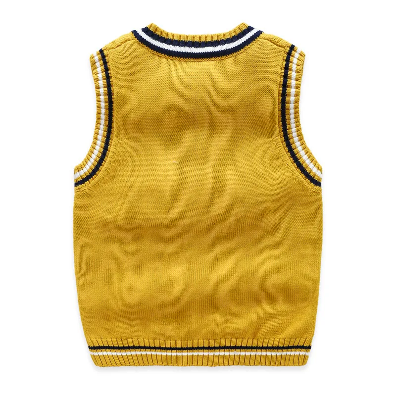 

OLEKID 2021 Spring Autumn Knitted Children Vest Boy Sleeveless Jacket 1-16 Years Kid Baby Waistcoat Outerwear Teenager Girl Vest