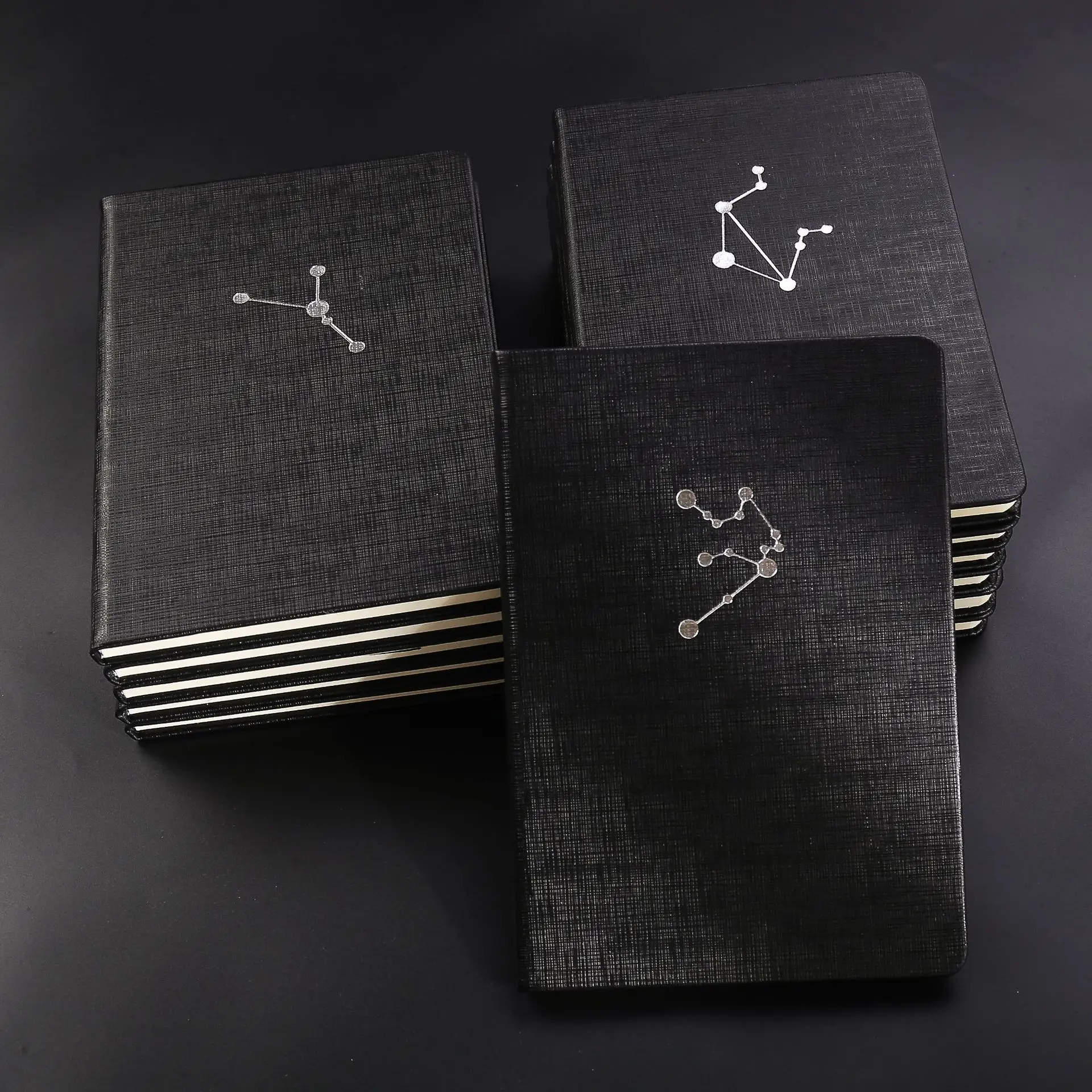 

New 12 Constellation PU Leather Diary Notebook 25K Notebook Business Simple Notebook Office Supplies Cute Agenda Planner