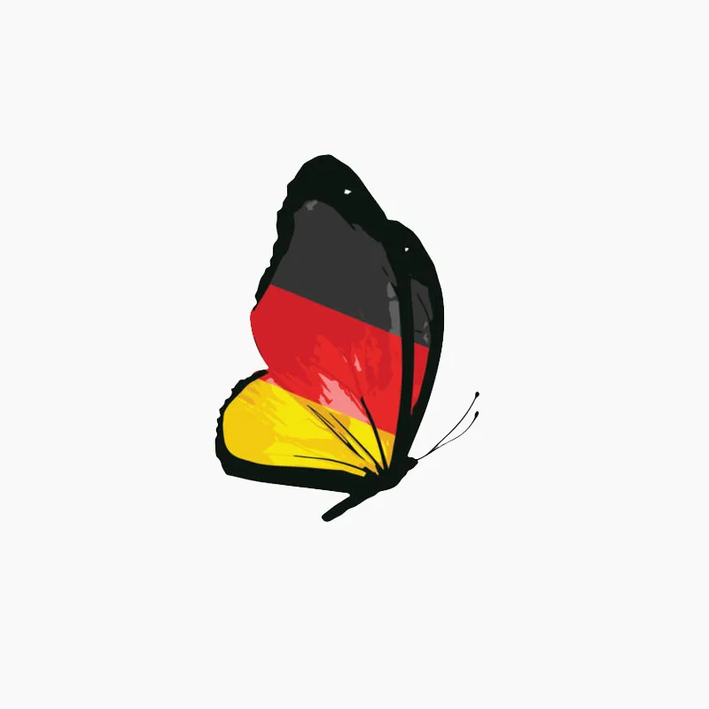 

Car Stickers Flag Butterfly Window Decals Waterproof PVC Car Stickers Motorcycle Accessories 11CM*8CM