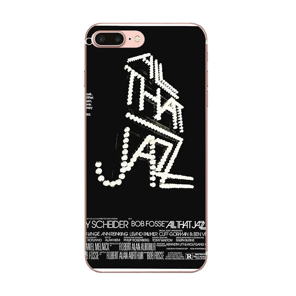 Стильный чехол из ТПУ Джазовый плакат типографика вдохновение для Apple iPhone 4 4S 5 5C 5S