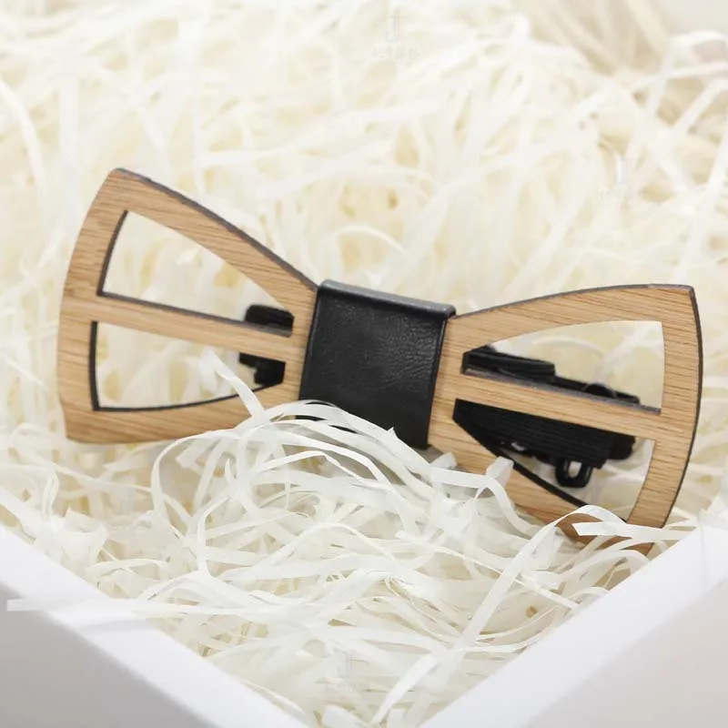 

2021 Fashion Bowknot Tie Wooden Bow Ties For Men Bowtie Collar Flower Beautiful More Style Hollow Out Carved Neck Ties Unisex
