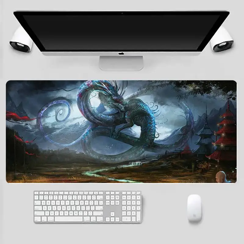 

Dragon DIY Design Pattern Game mousepad Desk Table Protect Game Office Work Mouse Mat pad X XL Non-slip Laptop Cushion