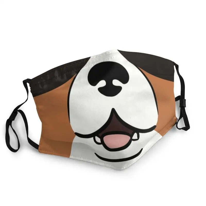 

Washable Tricolor Border Collie Mask Dog Meme Mask Men Women Anti Haze Protection Respirator Muffle