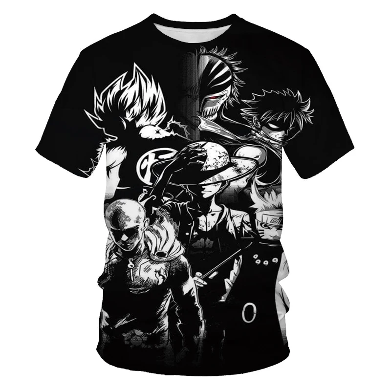 

2021 new Japanese cartoon senior T-shirt anime 3DT sweat shirt graphic T-shirt oversize T-shirt men and women summer children