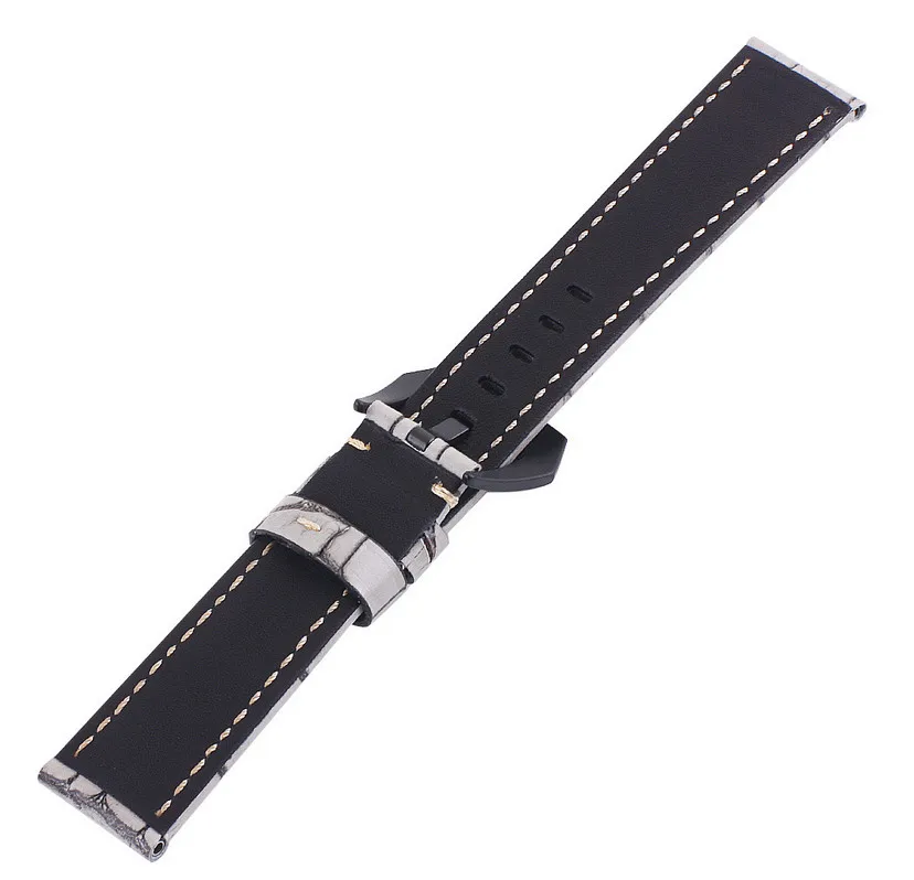 Новинка 1 шт. ремешок из натуральной коровьей кожи очень прочный для часов серый