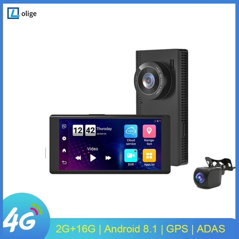 

Видеорегистратор автомобильный, 5,18 дюйма, 4G, Android 8,1, HD 1080P, WiFi, Bluetooth, GPS-навигация