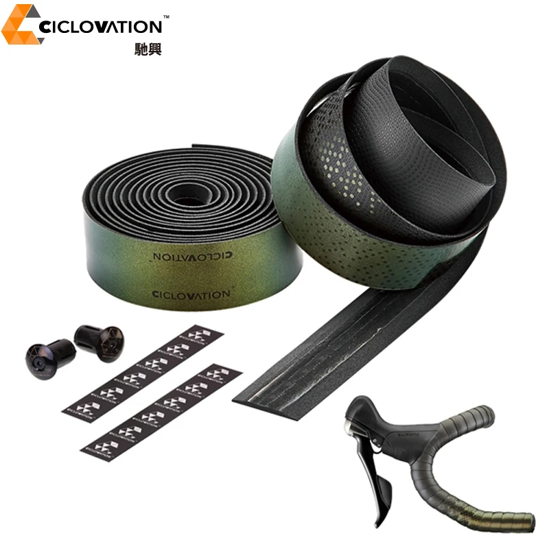 Продвинутая лента для руля велосипеда дорожного Премиум Лента с кожаным