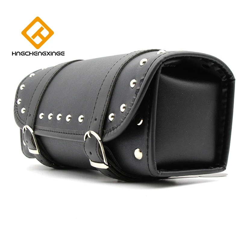 Universal Motorcycle Saddlebag Model Side PU Leather Luggage Saddle bag Storage Tool Pouch |